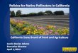 Policies for Native Pollinators in California · PDF fileCalifornia State Board of Food and Agriculture Laurie Davies Adams Executive Director April 1, 2014 Policies for Native Pollinators