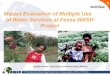 Impact Evaluation of Multiple Use of Water Services at ... · PDF file6th thInternational Rural Water Supply Network Forum : Kampala, Uganda : 29 stNov-1 Dec 2011 Impact Evaluation