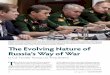 The Evolving Nature of Russia’s Way of War · PDF file34 July-August 2017 MILITR REEW The Evolving Nature of Russia’s Way of War Lt. Col. Timothy Thomas, U.S. Army, Retired T his
