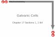 Galvanic Cells - Edwardsville School District 7 - … –e Galvanic Cells Electrons are transferred directly when reactants collide No work is obtained – instead heat is released
