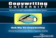 Copywriting -  · PDF fileMichael Senoff Copywriting Interview Series Copywriting UNIVERSIT Y Michael Senoff Interviews Master Copywriter: Bob Bly Bob Bly On Copywriting