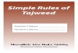 Simple Rules of Tajweed - Darul Arqam Of Michigandarularqammichigan.weebly.com/.../_______simple_rules_of_tajweed.pdfSimple rules of tajweed Page 12 Rules of RaaRules of Raa Raa with