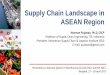 Supply Chain landscape in ASEAN region Chain Landscape in ASEAN Region Nyoman Pujawan, ... Presented as a Keynote Speech in Warehousing & Cold Chain Summit 2017, ... India $2,008 T