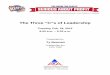 The Three Cs of Leadership - The Rental Showtherentalshow.com/portals/TheRentalShow/2015SeminarHandouts/Tue... · The Three “C”s of Leadership ... 7. Live your values ... Communication