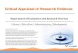 Department of Evaluation and Research Services · PDF fileDepartment of Evaluation and Research Services ... Administration | Development . 22 Department of Evaluation and Research
