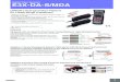 Digital Fiber Sensors E3X-DA-S/MDA - Farnell · PDF fileDigital Fiber Sensors E3X-DA-S/MDA ... ation E3X-DA11RM-S 2M E3X-DA41RM-S 2M Twin-output models ... 2 E3X-CN22 Appearance Model
