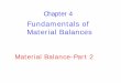 Fundamentals of Material Balancesteacher.buet.ac.bd/shoukat/che201handout3.pdf · Balances on Reactive Systems ... • Extents of reaction are convenient for chemical equilibrium