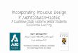 Incorporating Inclusive Design in Architectural · PDF fileTheme 1: Inclusive design was perceived as challenging If you’re trying to design something that’s a bit different, and