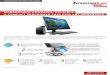 Lenovo Thin Client ThinkCentre M73| Data Sheet M73 TINY THIN CLIENT lenovo THOSE WHO DO. THINKCENTRE M73 TINY THIN CLIENT MANAGEABLE. POWERFUL. RELIABLE. A COMPACT PERFORMER THAT FITS