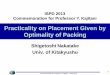 Practicality on Placement Given by Optimality of · PDF filePracticality on Placement Given by Optimality of Packing ... w/ and w/o topological packing technique 2 ... vertical const