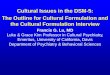 Cultural Issues in the DSM-5: The Outline for Cultural ... · PDF fileThe Outline for Cultural Formulation and the Cultural Formulation Interview ... in quality because of personal