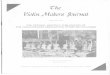 Violin Makers f/ournal · PDF fileViolin Makers f/ournal APRIL-MAY 1961 THE OFFICIAL MONTHLY PUBLICATION OF THE VIOLIN MAKERS ASSOCIATION OF BRITISH COLUMBIA A ... on the Violin Family