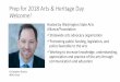 Prep for 2018 Arts & Heritage Day Welcome!washingtonstateartsalliance.org/wp-content/uploads/2018/...Christopher Shainin WSAA Chair Advocacy for Arts & Heritage Today’s Agenda •Advocacy