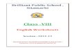 BRILLIANT PUBLIC SCHOOL, SITAMARHI Class VIII ...brilliantpublicschool.com/files/documents/VIII_English...BRILLIANT PUBLIC SCHOOL, SITAMARHI Class VIII – ENGLISH WORKSHEET Class