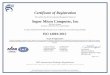 Certificate of Registration Super Micro Computer, · PDF fileCertificate of Registration ... ISO 14001:2015 ... Rack Systems Integration and Related Components for Information Technology