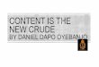 CRBT - Nigerian Entertainment Conference | NEC · PDF file“Content is the new Crude, and Publishing is the creative industries pension plan” -Daniel Dapo Oyebanjo
