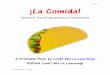 Spanish Food Vocabulary Flashcards - Look! We're …lookwerelearning.com/.../06/...Spanish-Food-Vocabulary-Flashcards.pdfSpanish Food Vocabulary Flashcards A Printable Pack by Look!