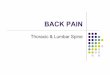 BACK PAIN - BHS Education Resou · PDF fileNonspecific back pain in detail ... cauda equina, conus medullaris. ... Compression syndromes Cord, cauda equina, conus medullaris