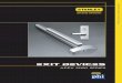 ARE PRECISION HARDW - AV-iQ Dimensions.....34 GENERAL INFORMA TION Introduction The Apex 2000 Series Touchbar Style Exit Device is highly 