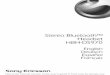 Stereo Bluetooth™ Headset HBH-DS970static.highspeedbackbone.net/pdf/Sony-Ericsson-HBH-DS970-Manual.pdfSony Ericsson HBH-DS970 This manual is published by Sony Ericsson Mobile Communications