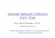 Internet Network Protocols IPv4/ IPv6 - inet.tu- · PDF file4 IPv6 Motivation and History IPv4 address space is 32 bit quite limited IPv4 was designed in the 1970ies some requirements