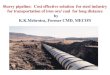Slurry pipeline: Cost effective solution for steel ...iim-delhi.com/upload_events/SlurryPipelineOperations-Presentation.pdf · Slurry pipeline: Cost effective ... for transportation