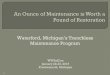 Waterford, Michigan’s Trenchless Maintenance Program MI Trenchless Rehabilitation... · PDF fileWaterford, Michigan’s Trenchless Maintenance Program . 2 ... •CCTV Technology
