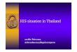HIS situation in Thailand - nsoservice.nso.go.th/nso/nsopublish/Toneminute/files/55/0203-7.pdf · Death certificate form (Non-hospital) ... –– Data use for morbidity and service