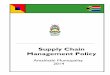 MUNICIPAL SUPPLY CHAIN MANAGEMENT MODEL … policies/SCM POLIC… · Amendment of the SCM Policy ... 6. Delegation of supply chain management powers and duties ... CHAPTER 9: SUPPLY