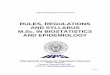 RULES, REGULATIONS AND SYLLABUS M.Sc. IN …iipsindia.org/pdf/M.Sc._Biostatistics_Epidemiology.pdf · RULES, REGULATIONS AND SYLLABUS M.Sc. IN ... a variety of challenging epidemiological