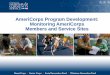 AmeriCorps Program Development: Monitoring · PDF filemonitoring must cover each program, ... enforce all federal rules; continuously improve program delivery; ... • Program Design: