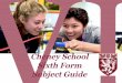 VI Cheney School Subject Guide Sixth Formfluencycontent2-schoolwebsite.netdna-ssl.com/FileClust… ·  · 2017-11-16Music BTEC Minimum grade C (old GCSE) or grade 4 ... society and