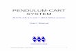 PENDULUM-CART SYSTEM - Aristotle University of …anadrasis.web.auth.gr/pendulum/Pend_man.pdf · 6.1. STARTING PROCEDURE ... DC – flat motor belt pendulum rail b) DC flat motor