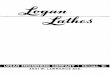 Logan Lathe Catalog · PDF fileI Chart 1 Parts List and SELF ... QUICK CHANGE GEAR BOX Quick Box provides 48 threads and feeds In either direction to the the lathe. ... Logan_Lathe_Catalog_1944