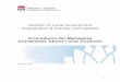 Division of Local Government - Procedures for Managing Complaints About Local Councils · PDF file · 2016-01-11Procedures for Managing Complaints About Local Councils ... the management