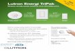 Lutron Energi TriPak - Grupo SELCAselcailuminacion.com.mx/catalogo/LUTRON_tripack.pdf · •ulti-level lighting controlM 16 | Lutron. Radio Powr Savr TM daylight sensor communicates