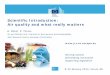 Scientific Introduction: Air quality and what really · PDF file1/27/2014 · Scientific Introduction: Air quality and what really matters ... Optimization approach. ... •Technical