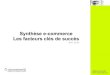 Synthèse e-commerce Les facteurs clés de succès · PDF fileStéphane Brossard   Synthèse e-commerce Les facteurs clés de succès MAI 2006