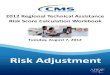 Risk Adjustment RA Risk Score...Risk Adjustment Risk Score Calculation Workbook . ... CMS uses the risk adjustment models to calculate a risk score for each beneficiary. Calculation