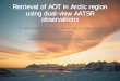 Retrieval of AOT in Arctic region using dual-view …earth.esa.int/workshops/atmos2009/participants/1305/pres...1. Introduction 3/21 The main purpose of the work is to develop, test