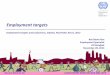Employment targets - International Labour · PDF fileMDG3 Promote gender equality and empower ... monitor progress towards employment targets Need for models to also address both the