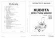 OPERATOR'S MANUAL - Kubota Tractor  · PDF fileRead Operator's Manual Gasoline Fuel ... Checking Engine Valve Clearance ... 12.Check brakes and other mechanical parts for correct