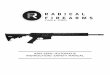 AR15 SEMI—AUTOMATIC INSTRUCTION/ SAFETY · PDF filePage 6 The Radical Firearms AR15 Rifle/ Pistol is a lightweight, semi—automatic firearm. Features include a free float rail system,