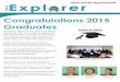 Expl rer - Madison Metropolitan ... Fourth Quarter 2014-2015 The Newsletter of Innovative and Alternative Education Expl rer THE Congratulations 2015 Graduates This Spring, Night School,