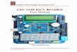 LPC2148 Dev Board User Manual -  · PDF fileLPC2148 DEV BOARD User Manual ... (UART0 and UART1). ... switch will be used during external interrupt/programming. The