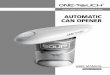 automatic can opener - one-touch products - 50 · PDF fileRead all instructions carefully before using your Can Opener. ... to remove and 'nsta 1 2 AA alkaline or ... fig.4). After