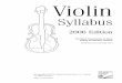 RCM Violin Syllabus 2006 Ed - The Royal Conservatory of · PDF fileViolin Syllabus Preface 5 The 2006 edition of the Violin Syllabus represents the work of dedicated teachers, performers,