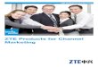 ZTE Products for Channel Marketing - · PDF fileinterfaces with an adapter cable for various network access ... Various interfaces including E1, ATM, ... ZTE MSTP provides a unified