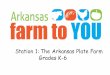 Station 1: The Arkansas Plate Farm Grades K-6 - uaex.edu · PDF fileStation 1 - Arkansas Plate Farm Script for grades K-6: Welcome to Arkansas Plate Farm. Who likes Chicken? ... Animal