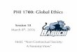 PHI 1700: Global Ethics - · PDF fileHeld outlines an ethical theory called care ethics, which says: – “just as relations between persons within the family should be based on
